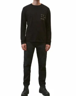 Homme Marc O'Polo T-Shirt col rond Message noir