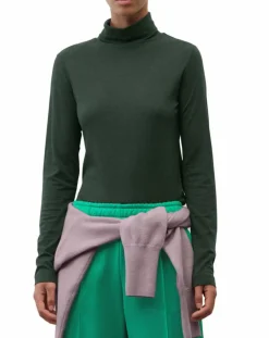 Sale Marc O'Polo T-Shirt col roulé vert foncé