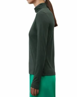 Sale Marc O'Polo T-Shirt col roulé vert foncé