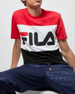 Homme Fila T-Shirt Day rouge/noir/blanc