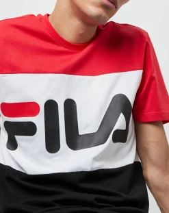 Homme Fila T-Shirt Day rouge/noir/blanc