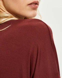 New Femilet T-Shirt de pyjama acajou