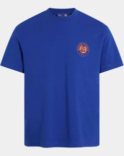 Homme Galeries Lafayette T-Shirt en Coton Bio Bloose rg mc bleu moyen