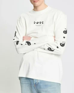 Homme Scotch & Soda T-Shirt en Coton bio Born to Love blanc