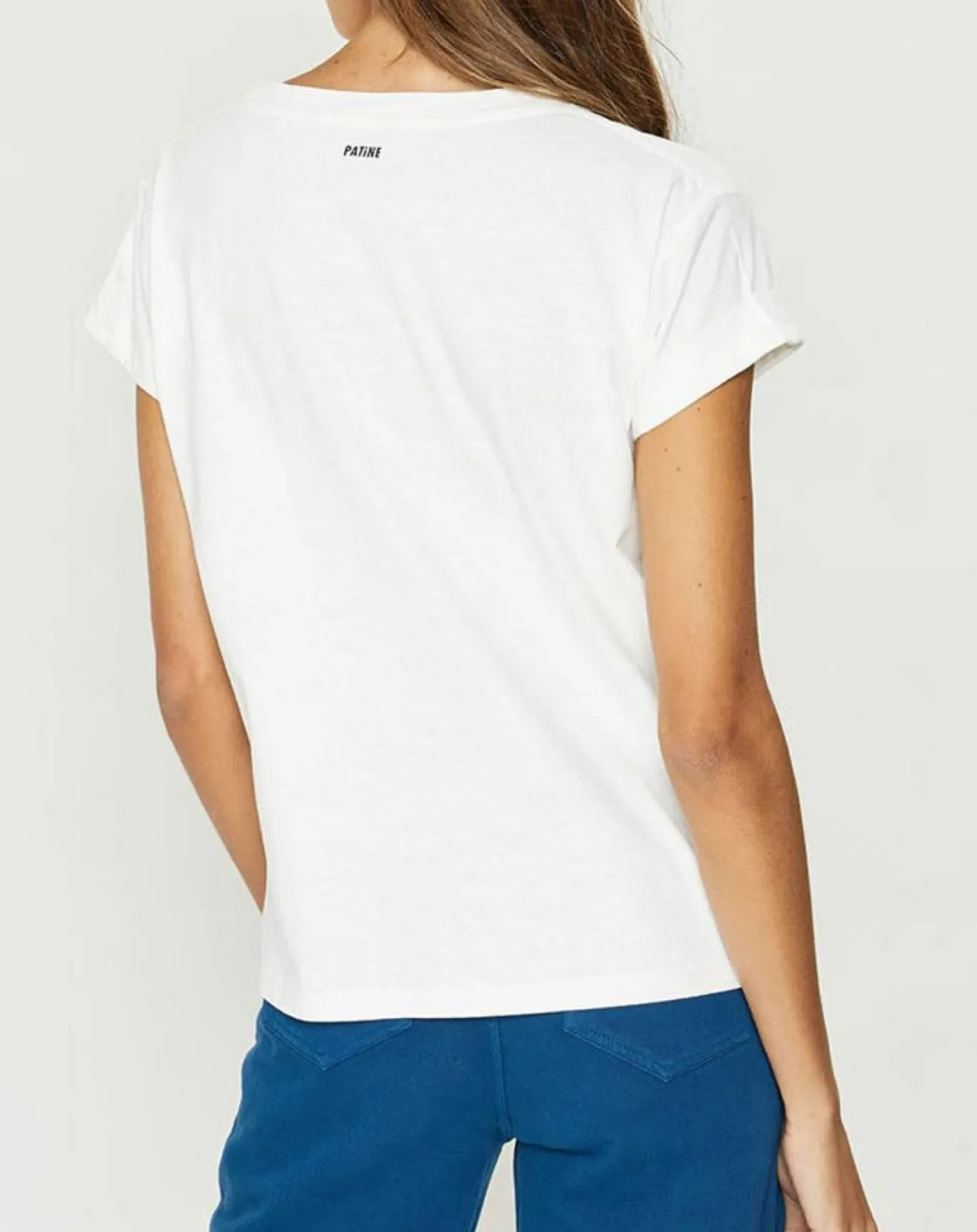 Femme Galeries Lafayette T-Shirt en Coton Bio Sisters blanc