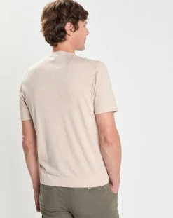 Homme Hackett London T-Shirt en Jersey beige