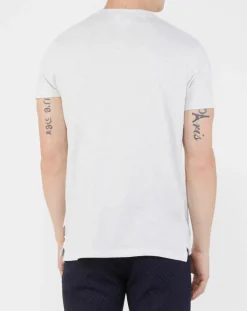 Homme Scotch & Soda T-Shirt en Jersey See You Later blanc