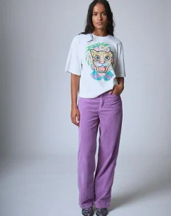 Discount Manoush T-Shirt Happy Holi blanc