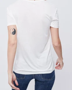 New John Galliano T-Shirt imprimé blanc cassé/multicolore