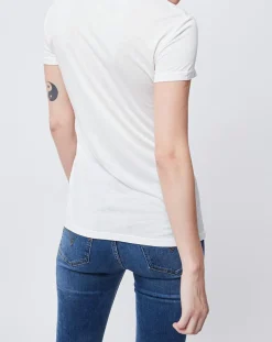 New John Galliano T-Shirt imprimé blanc cassé/multicolore