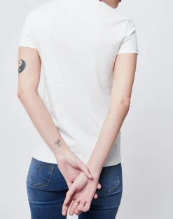 Outlet John Galliano T-Shirt imprimé blanc/jaune