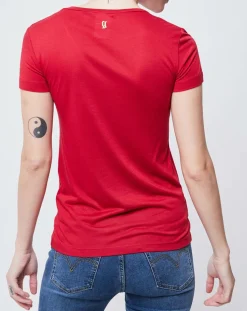 Sale John Galliano T-Shirt imprimé ethnique rouge/multicolore