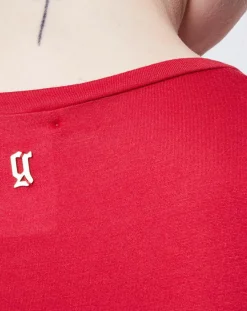 Sale John Galliano T-Shirt imprimé ethnique rouge/multicolore