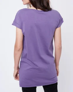 Femme John Galliano T-Shirt imprimé Gazette violet