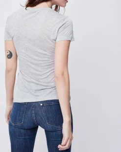 Femme John Galliano T-Shirt imprimé gris clair