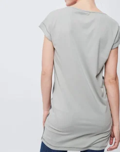 Online John Galliano T-Shirt imprimé gris/bleu