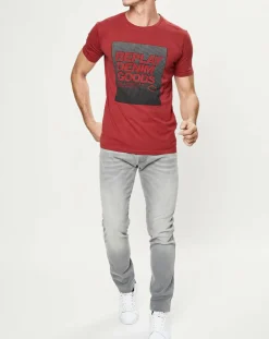 Homme Replay T-Shirt 3J rouge