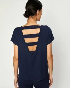 Femme Huit T-Shirt Jeanne bleu marine