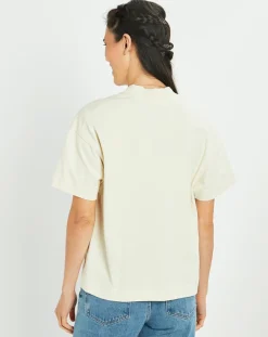 Femme Marc O'Polo T-shirt jersey lourd écru