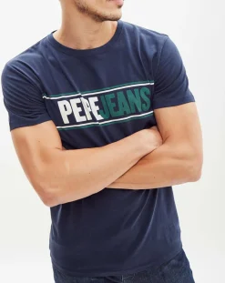 Clearance Pepe Jeans T-Shirt Kelian bleu marine