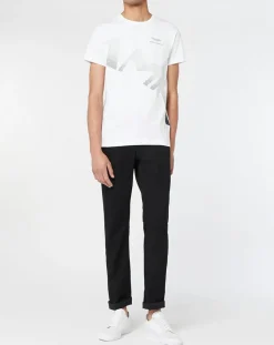 New Hackett London T-Shirt Logo Aston Martin Racing blanc