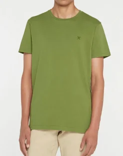 Best Hackett London T-Shirt Logo kaki