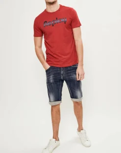 Clearance Replay T-Shirt Logo rouge