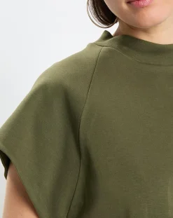 Best Marc O'Polo T-Shirt loose Crop kaki