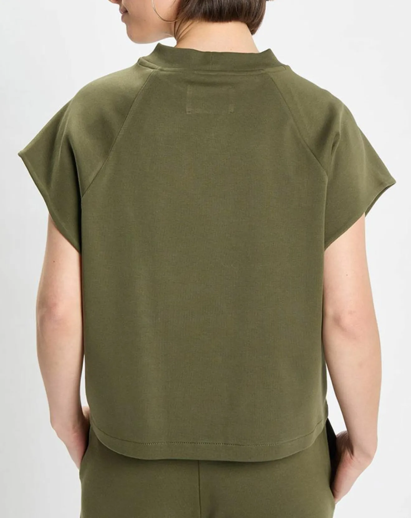 Best Marc O'Polo T-Shirt loose Crop kaki