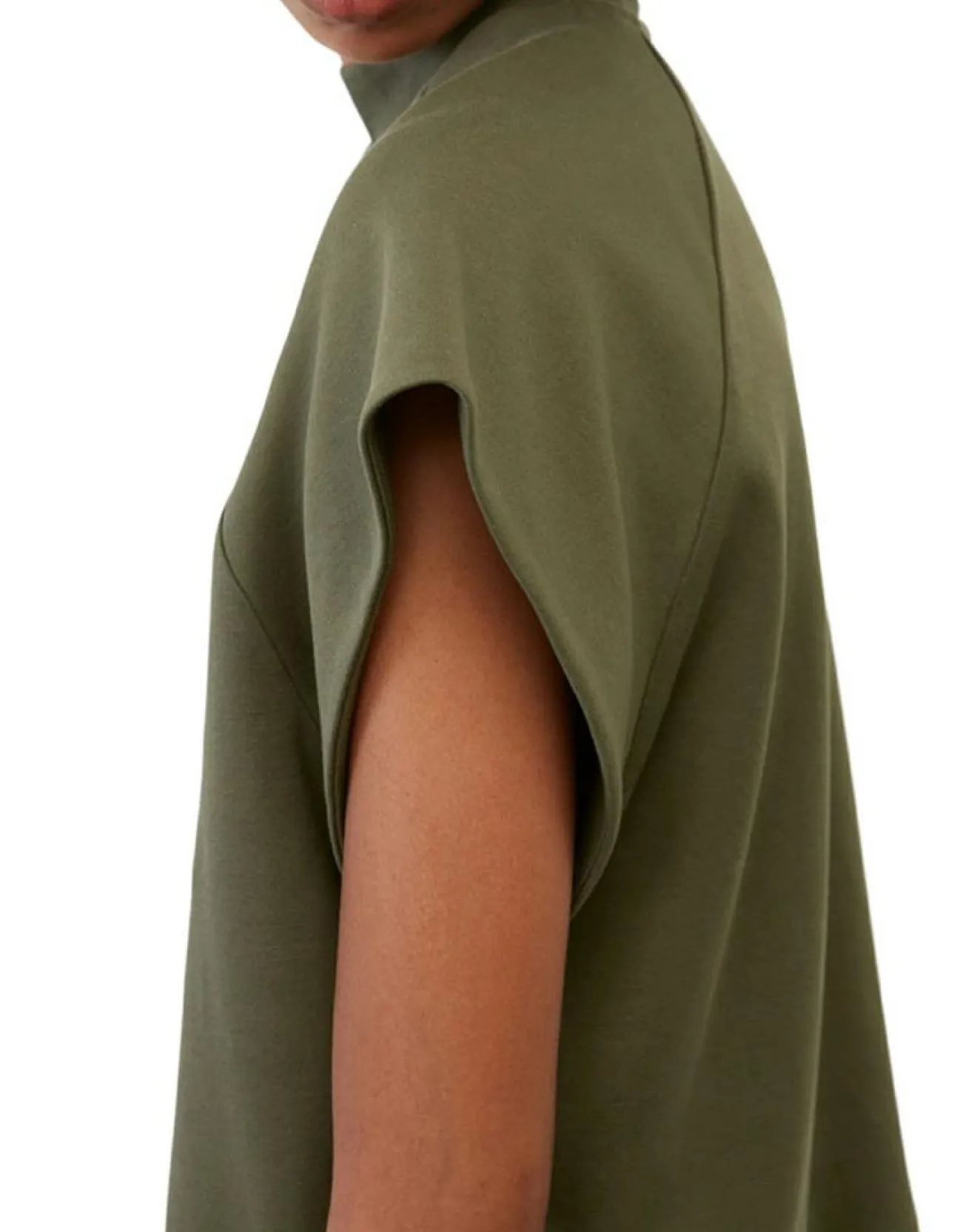 Best Marc O'Polo T-Shirt loose Crop kaki