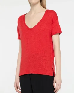 Femme Yerse T-Shirt Lorelai rouge
