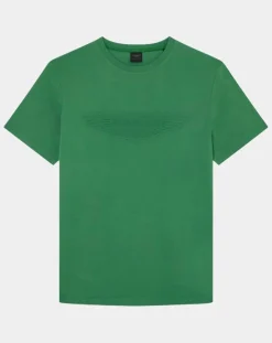 Discount Hackett London T-Shirt manches courtes Aston Martin Racing Embossé vert clair