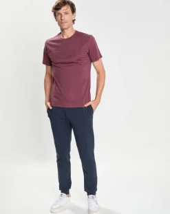 New Hackett London T-Shirt manches courtes Aston Martin Racing Embossé bordeaux