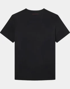 Clearance Hackett London T-Shirt manches courtes Aston Martin Racing Embossé noir