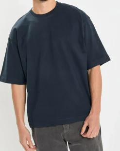 Outlet Marc O'Polo T-Shirt manches courtes Col Rd Oversize bleu marine