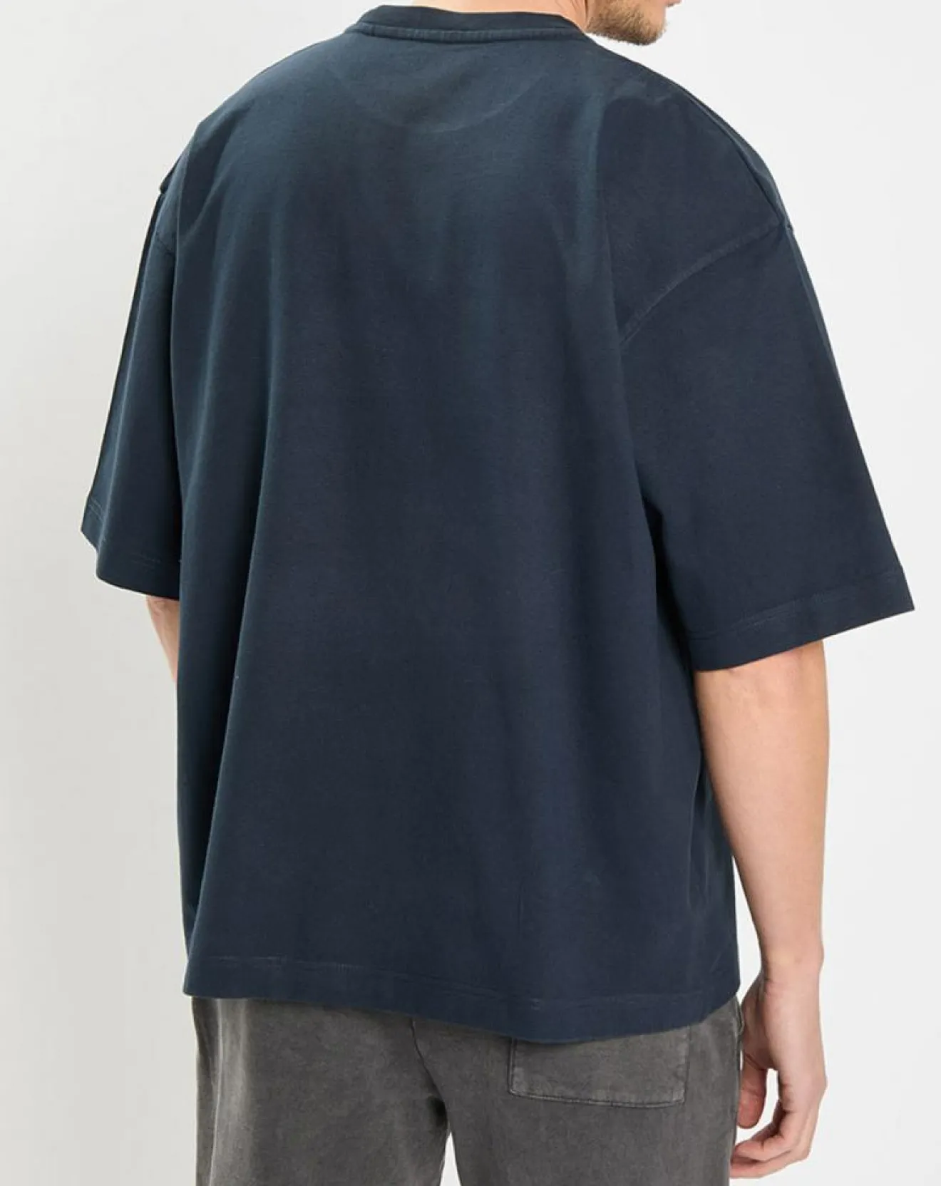 Outlet Marc O'Polo T-Shirt manches courtes Col Rd Oversize bleu marine