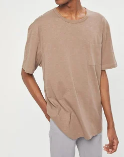 Homme Marc O'Polo T-Shirt manches courtes Flamme Poche camel