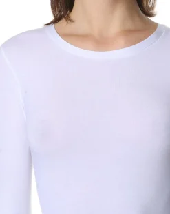 Femme Mare T-Shirt manches longues Micromodal blanc