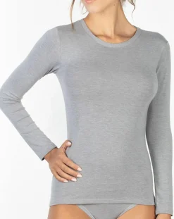 Femme Mare T-Shirt Manon en Micromodal gris clair