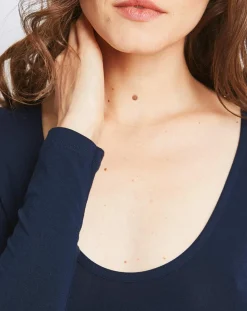 Femme Mare T-Shirt Marion en Micromodal bleu