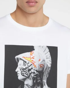 Replay T-Shirt print rock blanc