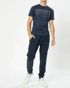 Clearance Hackett London T-Shirt Raglan Aston Martin Racing bleu marine