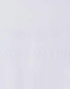Homme Hackett London T-Shirt Regular Fit Aston Martin Racing embossé blanc