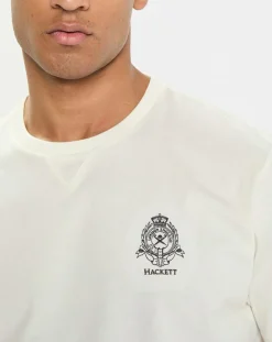 Best Hackett London T-Shirt Regular Fit Blason écru