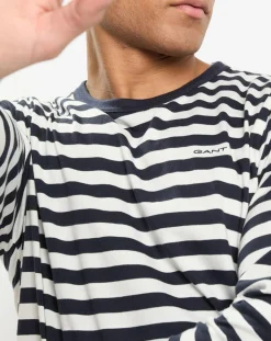 Clearance Gant T-Shirt Regular Fit Marinière bleu/blanc