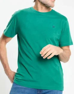 New Hackett London T-Shirt Regular Fit uni Yok vert vif