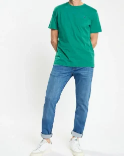 New Hackett London T-Shirt Regular Fit uni Yok vert vif