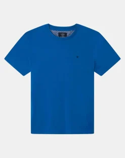 Best Hackett London T-Shirt Regular Fit uni Yok bleu moyen