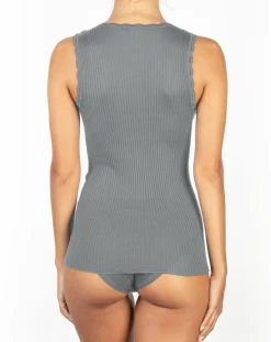 Best Mare T-shirt sans manches Laine Mérinos mélangée gris