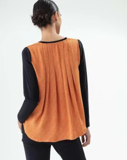 Outlet Bleu Blanc Rouge T-Shirt Signe noir/orange perlee